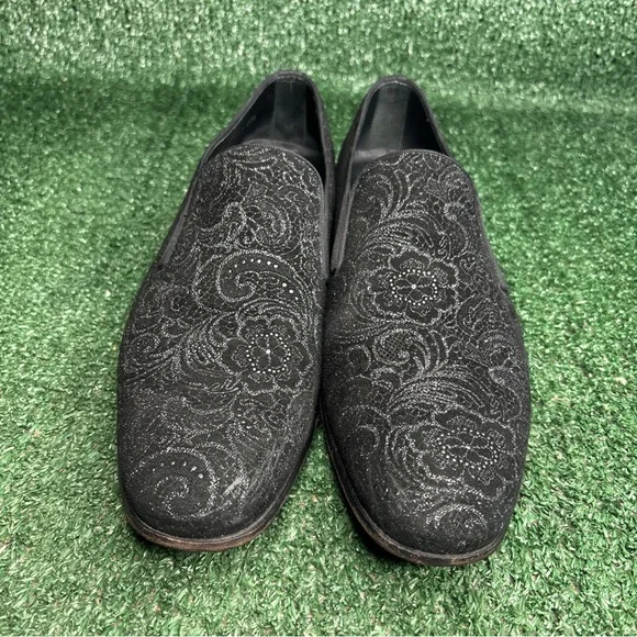 Mezlan Damon Floral Loafers Men's Size 9.5 Slip On Made In Spain